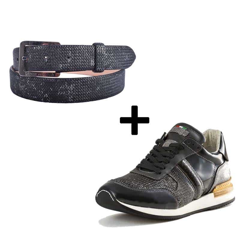 Mix & Match: Sneakers Intreccio Silver + Belt Intreccio Argento